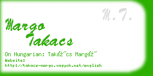 margo takacs business card